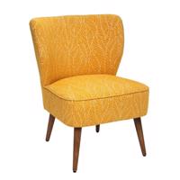 Fotel mintás, sárga - COCKTAIL - Butopêa